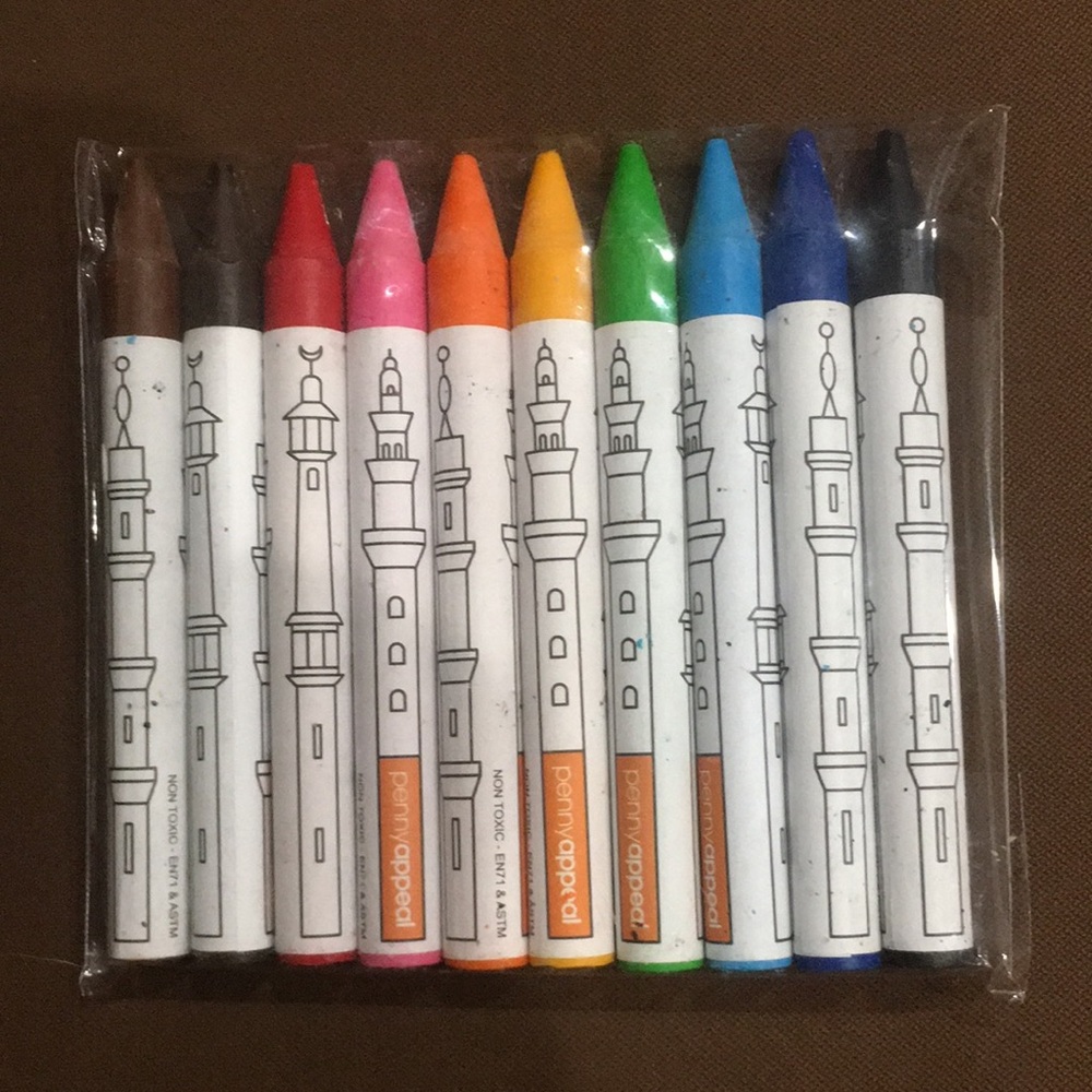 10 Pieces Non Toxic Jumbo Crayons